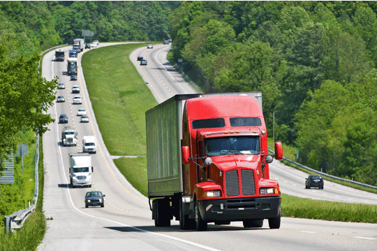 HD Trucks on Highway